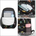 thumbnail image 4 of Monster Cartoon Truck Black Pattern 17" School Backpacks for Teens,Waterproof Oxford Fabric,S-Shape Padded Straps for School,Travel,Hiking,Camping, 4 of 6
