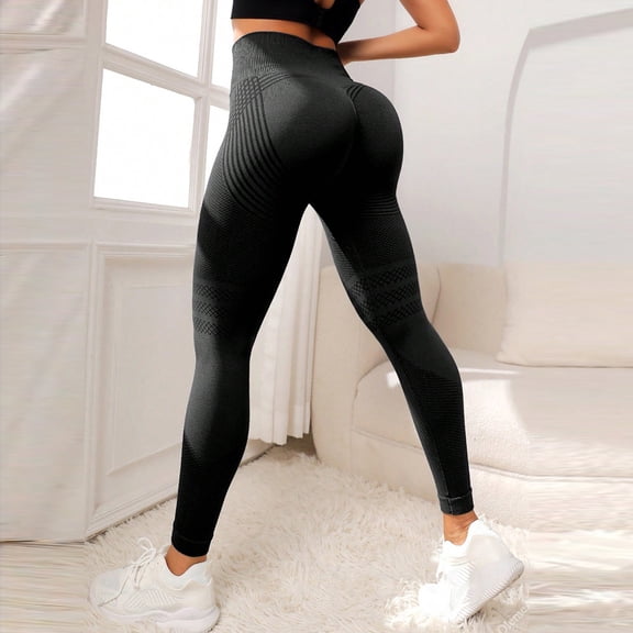 HAJWOH Anti Cellulite Leggings Womens Butt Lifting Tummy Control Resistance Band Legging 3D Compression Shaping Pants