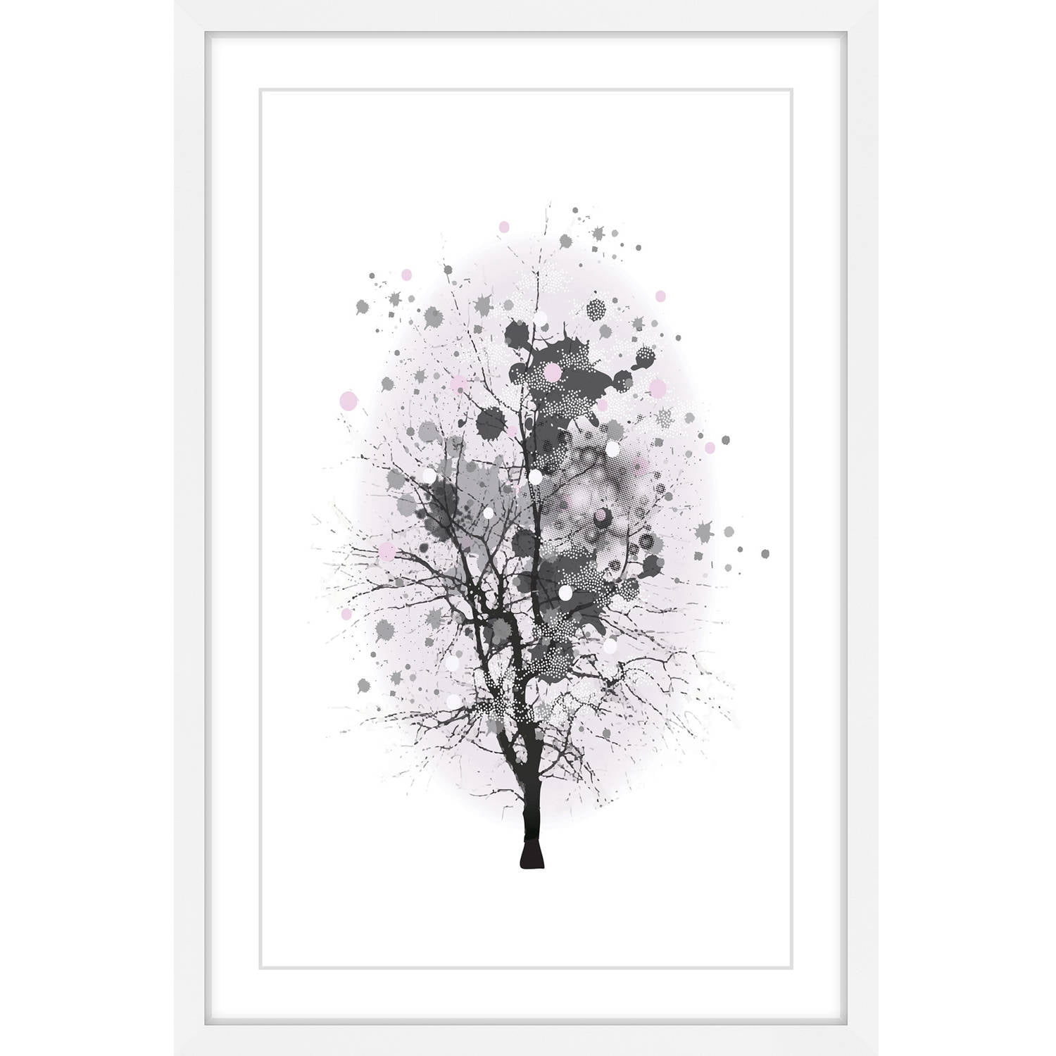Marmont Hill "Branch Splash" by Katarina Snygg Framed Painting Print