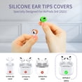 thumbnail image 2 of (5 Pairs) for AirPods 3 Ear Tips Covers, Silicone Anti-Slip Ear Covers Accessories Compatible with AirPods 3rd Generation 2021, 2 of 5