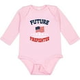 thumbnail image 3 of Inktastic Future Firefighter Boys or Girls Long Sleeve Baby Bodysuit, 3 of 5
