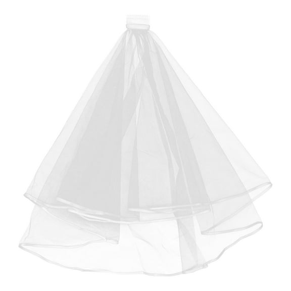 ELAYARD Hand Sewn White Bridal Veil Soft Tulle Yarn Wedding Headpiece Accessory