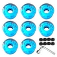 thumbnail image 1 of Graflsoa Roues de Planche à Roulettes à LED 58x32mm avec Outils, Roues de Croisière Phosphorescentes en PU pour Patinage de Rue, Bleu (Roues Non Incluses), 1 of 6