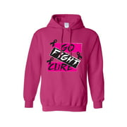 Unisex Pullover Hoodie " GO FIGHT CURE" BREAST CANCER AWARENESS