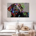 thumbnail image 2 of Elephant Stock Labrador Wall Art - Horizontal Canvas Wall Art - Living Room Wall Decor - Animal Canvas - Black And Red Decor - 48" x 32", 2 of 8