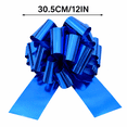 thumbnail image 4 of 12 Inch Large Pull Bow, Decorative Gift Wrapping Flower Bow for Basket Present Party Wedding Decor, Blue, 4 of 7