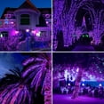 thumbnail image 3 of GooingTop Purple Solar Halloween Lights Outdoor,52.3Ft 160LED Solar Fairy Lights with 8 Modes,Solar Christmas Lights for Patio Yard Trees Halloween Outdoor Decor, 3 of 7