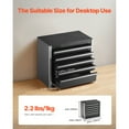 thumbnail image 2 of KFFKFF Portable Metal Tool Box, 8.6-inch, Compact Metal Tool Chest with 5 Drawers, Durable Steel Construction with EVA Liners and Non-Slip Feet, Smooth Ball Bearing Slides, 2 of 9