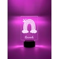 thumbnail image 5 of Custom Personalized Name Night Light Up Table Lamp LED Stand Girls Colorful Magical Rainbow Home Room Décor Gift - 16 Color Options & Remote, 5 of 9