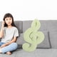 thumbnail image 5 of Cojín de peluche con nota musical: diseño kawaii y suave relleno. Cojín decorativo para sofás y camas. Regalo ideal para amantes de la música y adolescentes., 5 of 7