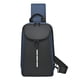 thumbnail image 2 of Bolsa antirrobo - Mochila cruzada para el pecho con bolsillo de seguridad para viajes y senderismo, 21x13x31cm, negra/azul, 2 of 7