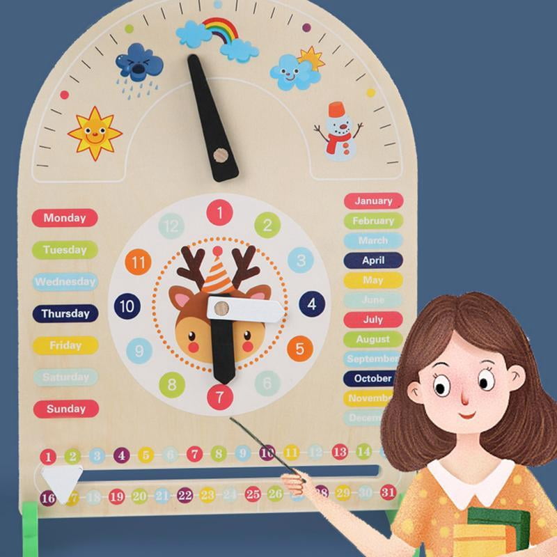 Weather Station Learning Toys Kids Daily Calendar with Cloud
