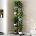 thumbnail image 2 of 1 Pack, 5 Layers Wrought Iron Flower Rack Can Hold 6 Pots Perfect For Balcony, Succulent Plants And Home Decor Simple Assembly Plant Stand For Living Room, 2 of 18