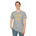 thumbnail image 4 of Mens Funny Graphic Tee Sarcastic Mens Tshirt Yeah No shirt, 4 of 5