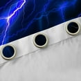 thumbnail image 4 of Feelyou Neon Blue Lightning Black Out Curtains for Kid, Nature Scenery Curtains Pack of 2 (42x63 Each), Tornado Storm Bedroom Curtains, Blackout Curtains Room Decor, 4 of 6