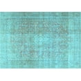 thumbnail image 1 of Ahgly Company Indoor Rectangle Persian Light Blue Traditional Area Rugs, 7' x 10', 1 of 4