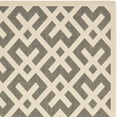 thumbnail image 2 of SAFAVIEH Courtyard Alvin Geometric Indoor/Outdoor Runner Rug, 2'3" x 6'7", Grey/Bone, 2 of 4