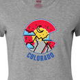 thumbnail image 4 of Inktastic Colorado Mountain Scene with Clouds and Moon Women's T-Shirt, 4 of 5