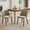 Linen | Gray, variant on Accreate Linen Dining Chair Set of 2 Upholstered Fabric Dining Chair with Wood Legs, Wing Backrest, Wooden Kitchen Chairs with Thick Cushions, Leveling Feet for Dining Room, Living Room