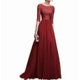 thumbnail image 3 of Women's Fashion Retro Chiffon Dress, 3 of 10