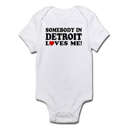 

CafePress - Somebody In Detroit Loves Me Infant Bodysuit - Baby Light Bodysuit