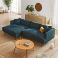 thumbnail image 3 of Modway Zoya Left-Facing Down Filled Overstuffed Sectional Sofa in Heathered Weave Azure, 3 of 7