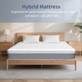 thumbnail image 5 of Kadyn Mattresses, King Size Mattress, 12 Inch Memory Foam Hybrid Mattress with Pocketed Springs, Medium Firm Support, Gray, 5 of 7