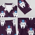 thumbnail image 6 of Top-kevin Women's Pajama Sets Tooth Crown Long Sleeve Lounge Sets Pjs Sleepwear with Pockets, 6 of 12