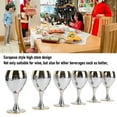 thumbnail image 3 of Wine Goblets, Metal Wine Glasses Fancy Portable 6PCS  for Camping, 3 of 7