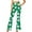 Green, variant on Womans Pants Fashion St. Patrick's Day Printed High Waist Flare Pants Wide Leg Stretchable Trousers Sweatpants for Women Army Green S