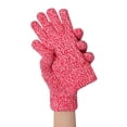 thumbnail image 2 of Moins de 10 $ Gants Mitaines Rouges Femmes Automne Hiver Couleur Unie Rembourrés Tricot Laine Gants Chauds, 2 of 4