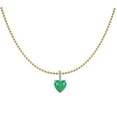 thumbnail image 2 of Emerald Zircon Bead Necklace Choker, 2 of 2