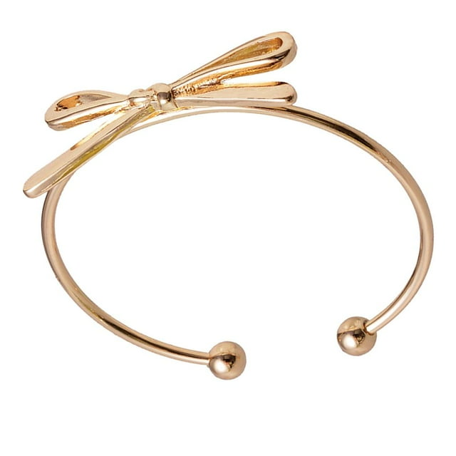 Brazalete ajustable del pun jinwen Bowknot Oro