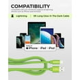 thumbnail image 5 of Liquipel Powertek Glow in Dark Cable lightning - Green, 5 of 6