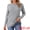 Grey, variant on DARING DIVA Women's Crewneck Ribbed Knit Pullover Long Sleeve Sweater M Green
