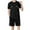 Black, variant on Mens Summer 2 Piece Set Crew Neck Short Sleeve Shirt and Shorts for Sports and Daily Wear