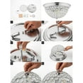 thumbnail image 4 of JONATHAN Y Malia 12" 1-Light Traditional Transitional Iron LED Flush Mount, Chrome/Clear (Set of 2), JYL9901A-SET2, 4 of 7