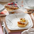 thumbnail image 4 of Corelle Simple Lines 12-Piece Square Glass Dinnerware Set (Service for 4), 4 of 7