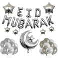thumbnail image 3 of 1Set Eid Mubarak Letter Foil Balloons Ramadan Kareem Decorations Banner Star Moon Helium Globos Muslim Islamic Party Supplies, 3 of 6