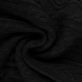 thumbnail image 6 of safuny Men's Fashion Solid Color Pullover Stand Collar Sweatshirts Zipper Casual Retro Knitted Sweaters Loose Ribbed Shirts Big&Tall Stretch Long Sleeve Tops Workout Black L, 6 of 6