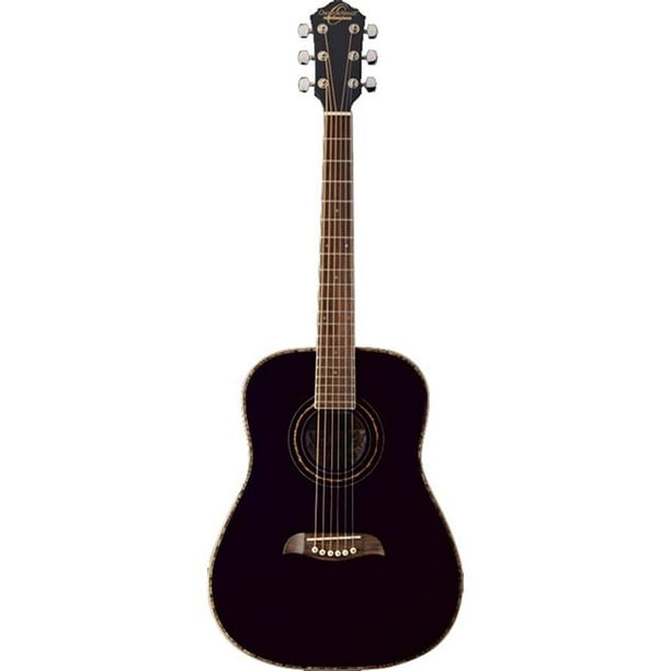 O S.75 Taille Guitare Acoustique Noir