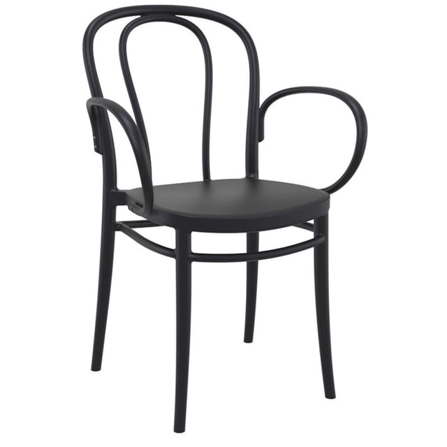 Compamia Victor XL Resin Outdoor Arm Chair Black