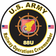 thumbnail image 1 of 3.8 Inch U.S. Army MOS 88U Railway Operations Crewmember, 1 of 1