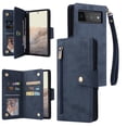 thumbnail image 1 of Case for Google Pixel 6 PRO 5G Magnetic Leather Zipper Wallet Cover Card Holder, 1 of 5