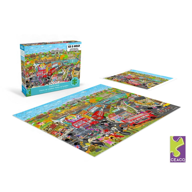 Ceaco 1000 Piece London Dogs (Amanda Haley) Interlocking Jigsaw