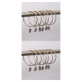 thumbnail image 4 of Justharion 12Pcs Portable Curtain Ring Hooks with Clips Easy Sliding Rod Rings Silver 30mm 2Set, 4 of 6