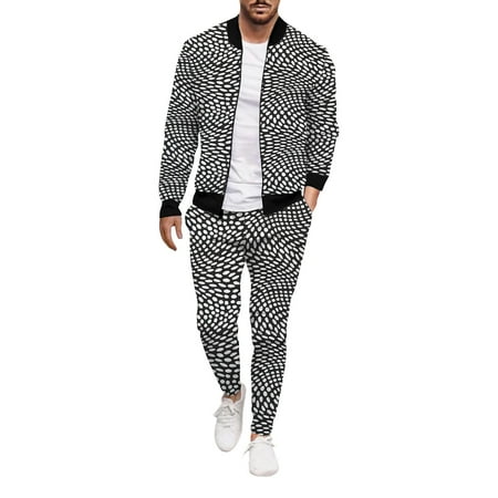 

ketyyh-chn99 Black Scrubs For Men Set Jogger Pants Track Suits for Men Set Full Zip Sweatsuit Outdoor Jogging Men Tracksuits