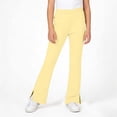 thumbnail image 2 of Girls Solid Flared Pants, Casual Zip Closure Bell-Bottoms with Pockets for School 5-16Years, 2 of 4