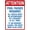 Warning Sign 3, variant on Attention Pool Passes Required Warning Metal Sign 12 x 8 Inches - Pool Rules Security Sign, Indoor Outdoor Home, Business, Road, Yard, Garage, Street Wall Caution Decor