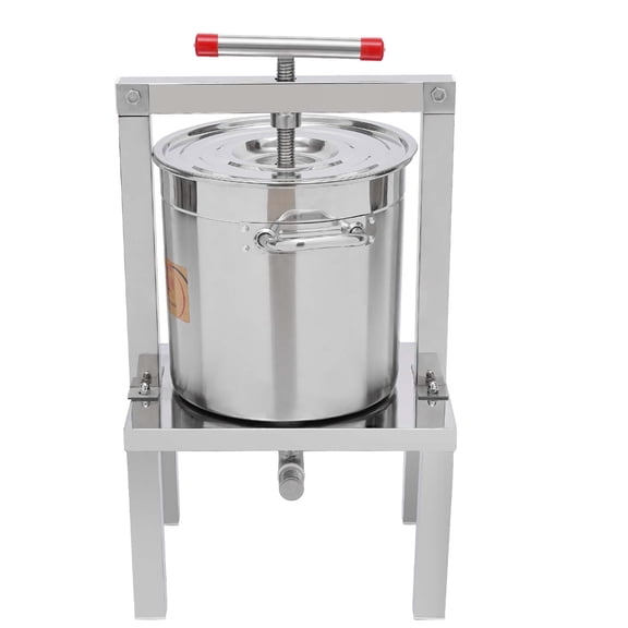High-Efficiency Manual Honey Press Extractor with Stainless Steel Construction, Removable Honey Flow Opening, and Easy-to-Clean Design